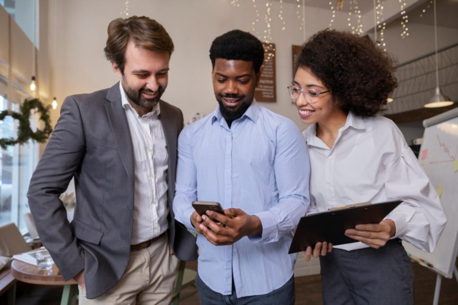Economic data dashboard displayed on multiple devices showing compatibility